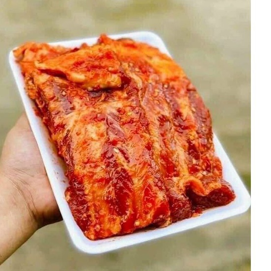 (Giao 1h) Sườn nướng BBQ 500g đã ướp sẵn gia vị (chế biến chiên/nướng)