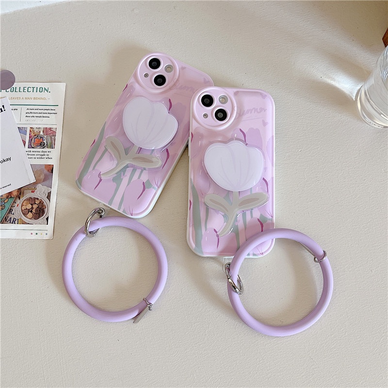 Ốp Điện Thoại Hình Bánh Mì Có Giá Đỡ + Dây Đeo Cho Iphone 13 Pro max 12 12pro 11 x xr xs max 7 plus 8 se 2020