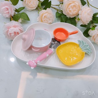 Sét bát ăn dặm kiểu nhật, bát ăn dặm cho bé