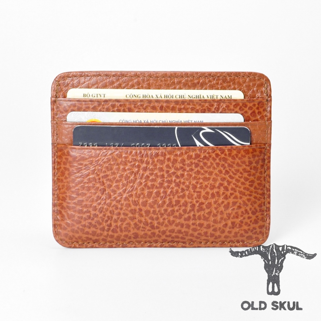 Ví đựng thẻ da bò thật card holder kích thước 108x85mm V030