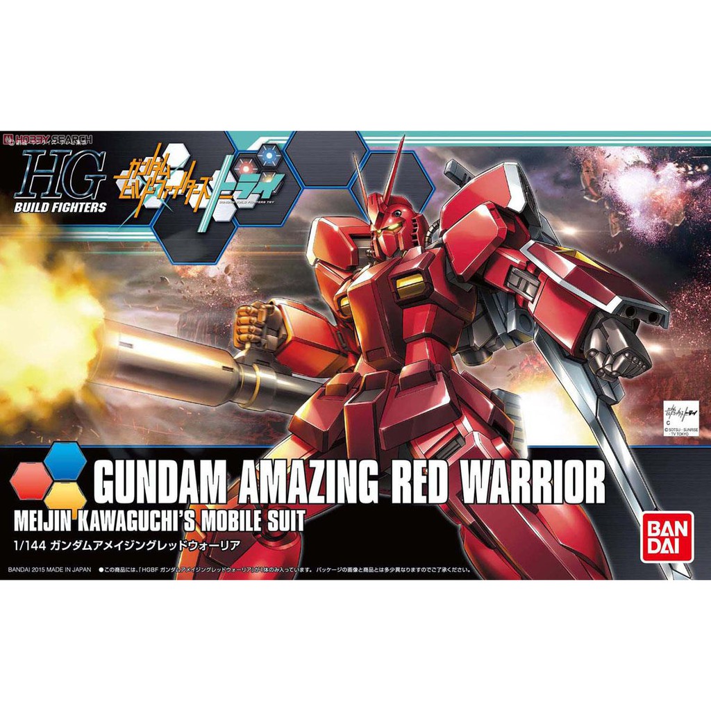Mô Hình Gundam HG Amazing Red Warrior 1/144 HGBF Build Fighters Đồ Chơi Lắp Ráp Anime Nhật