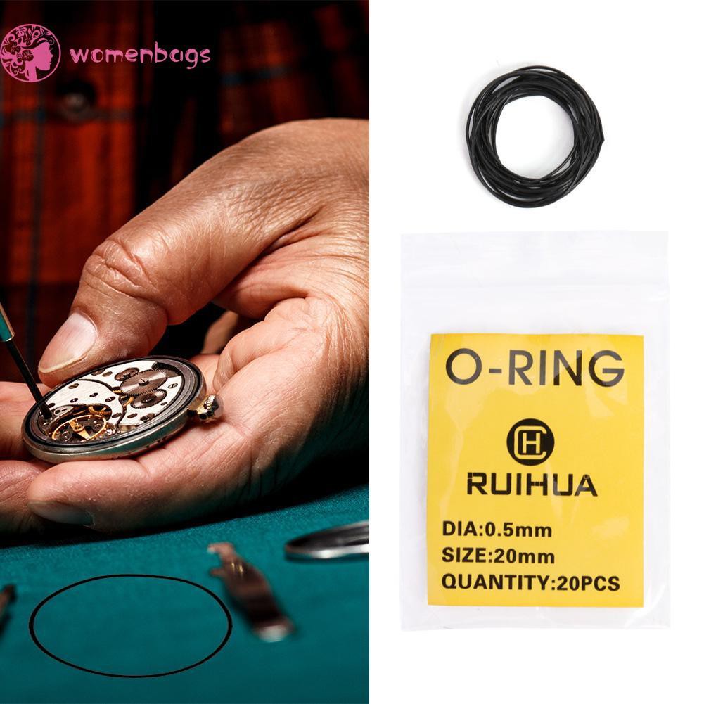 READYWB❀200pcs Waterproof O-Ring Watch Back Seal Cover Gaskets Watch Repair Tool