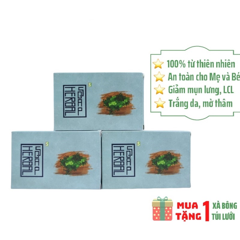 Xà Bông Cao Thảo Dược (Herbal Soap) Làm Sạch Bụi Bẩn, Diệt Khuẩn Hiệu Quả Cho Các Chứng Dị Ứng, Mẩn Ngứa Trên Da