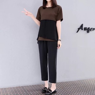 Sét bộ quần ống rộng