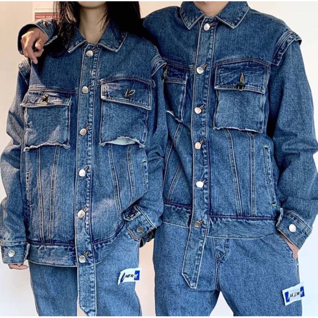 Áo khoác jeans ADER Error rivet label denim jackets ss20