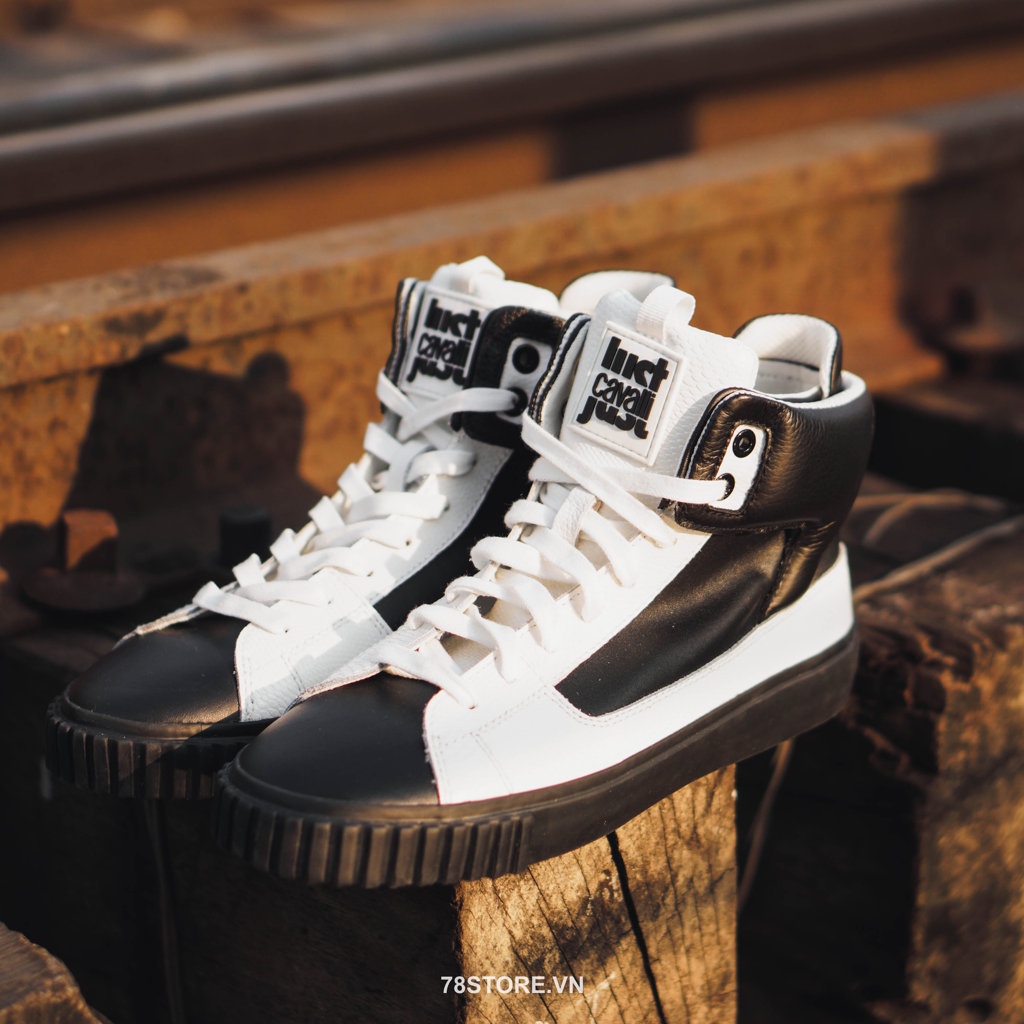 (Authentic 100%) Giày Sneaker Nam Just Cavalli High-top Black
