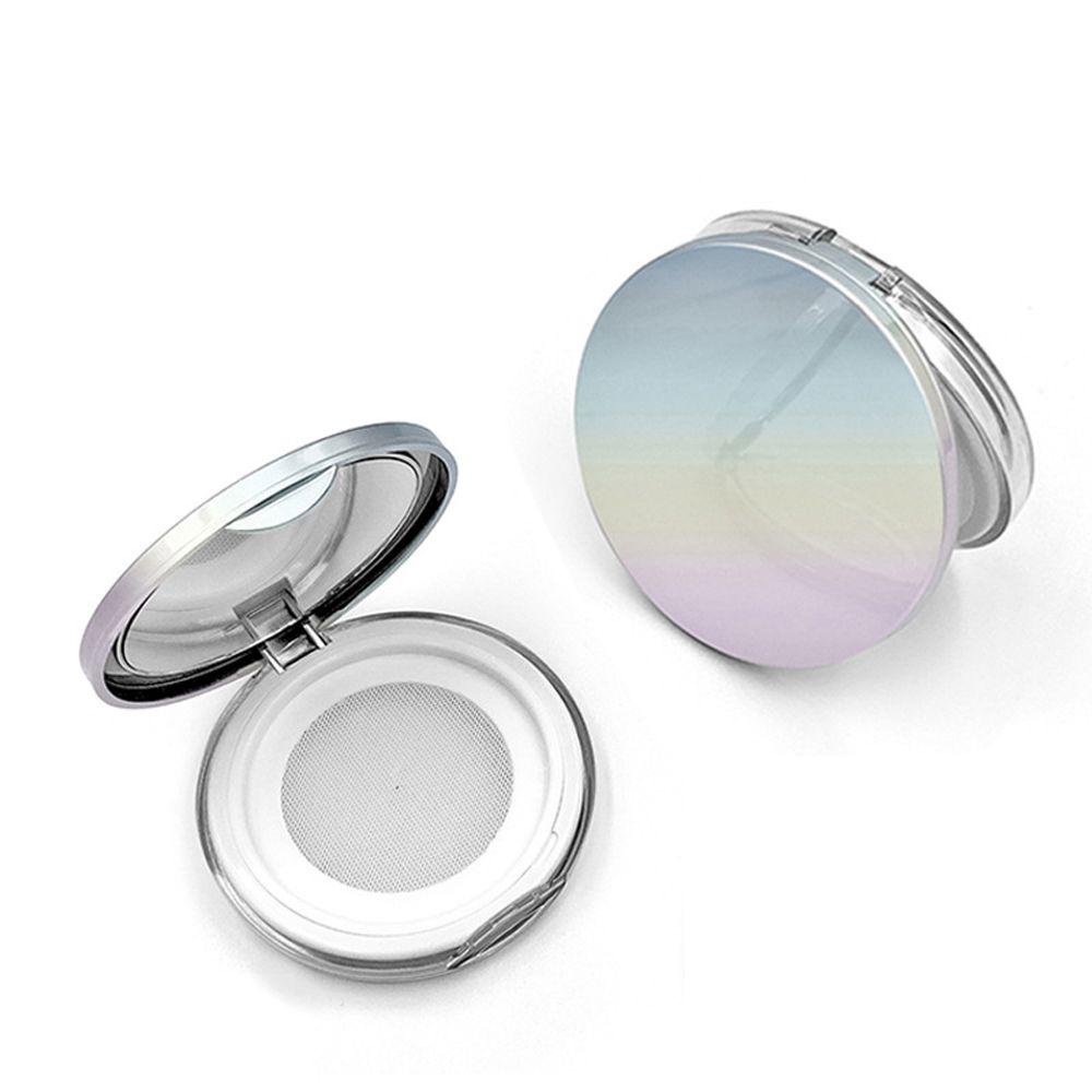 Mua Sắm Hũ Đựng Phấn Phủ Bột Cầm Tay Hình Tròn Có Gương Trang Điểm Kèm Mút Trang Điểm