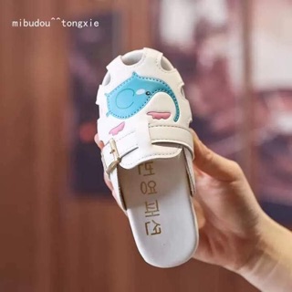 Giày sục da cho bé gái