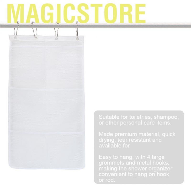 Magicstore Bath Brushes Hanging Mesh Shower Organizer Large Caddy Bathroom Accessories