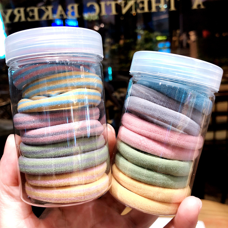 Set 10 Dây Cột Tóc Co Dãn Kiểu Hàn Quốc Cho Nữ