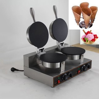 Máy nướng bánh ốc quế đôi công nghiệp