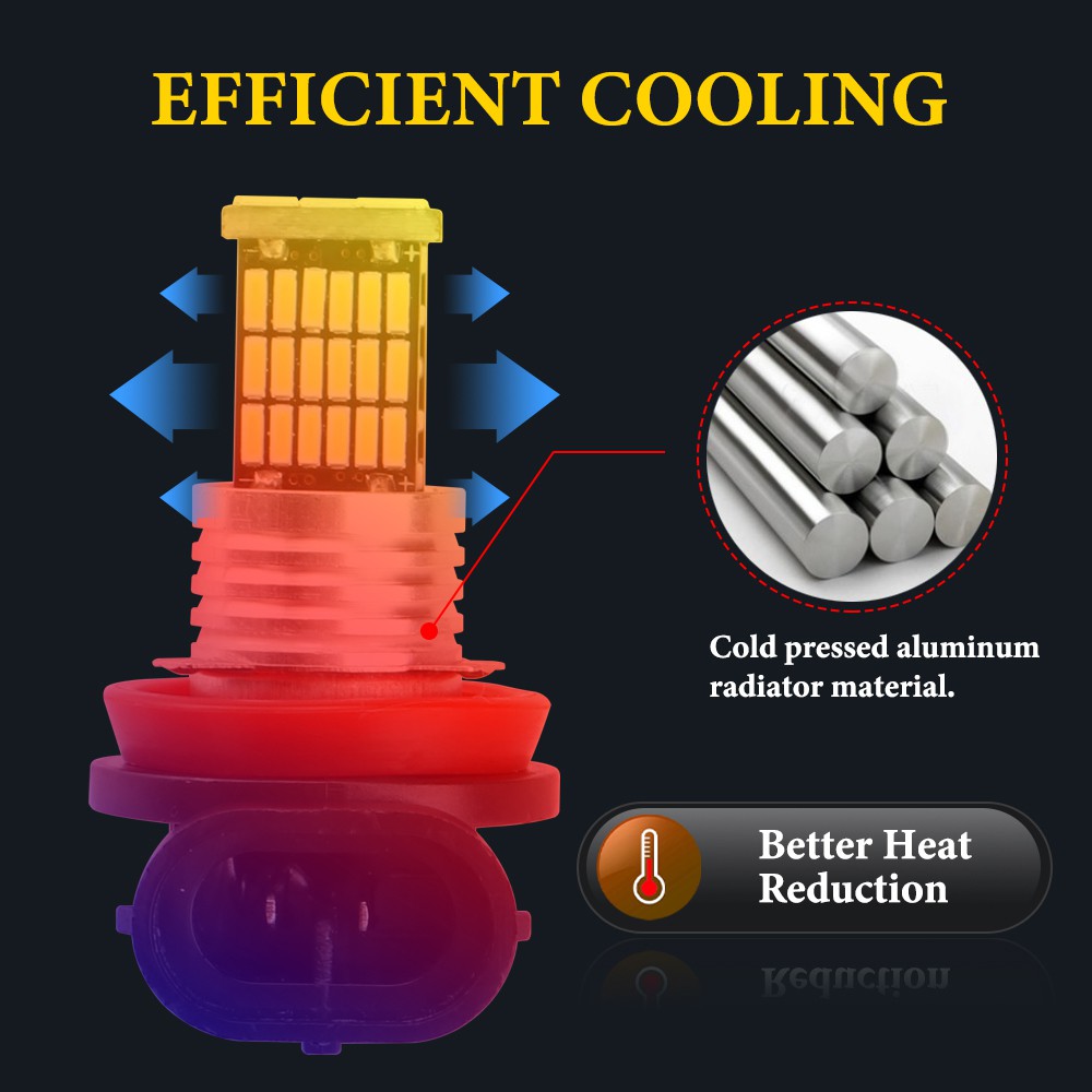 1 mục bóng đèn phá sương mù LYMOYO LED 45SMD H11 H8 H4 H1 H3 H7 H16 9005 9006 12V dành cho xe hơi