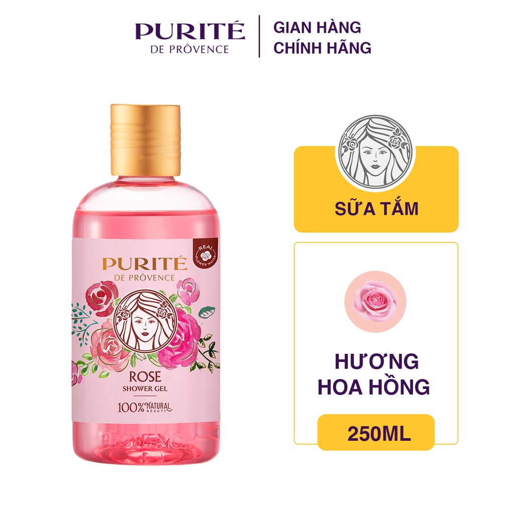 Sữa Tắm Purite Anh Đào và Hoa Hồng 250ml