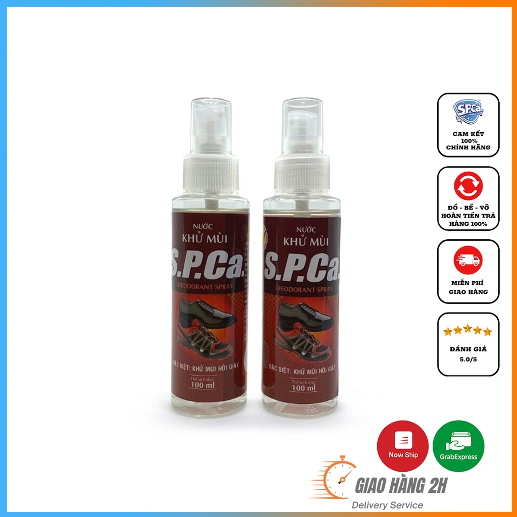 Chai Xịt Khử Mùi Giày SPCa 100ml Khử Mùi Hôi Chân Giúp Khử Mùi, Diệt Khuẩn Hiệu Quả Đến 24h