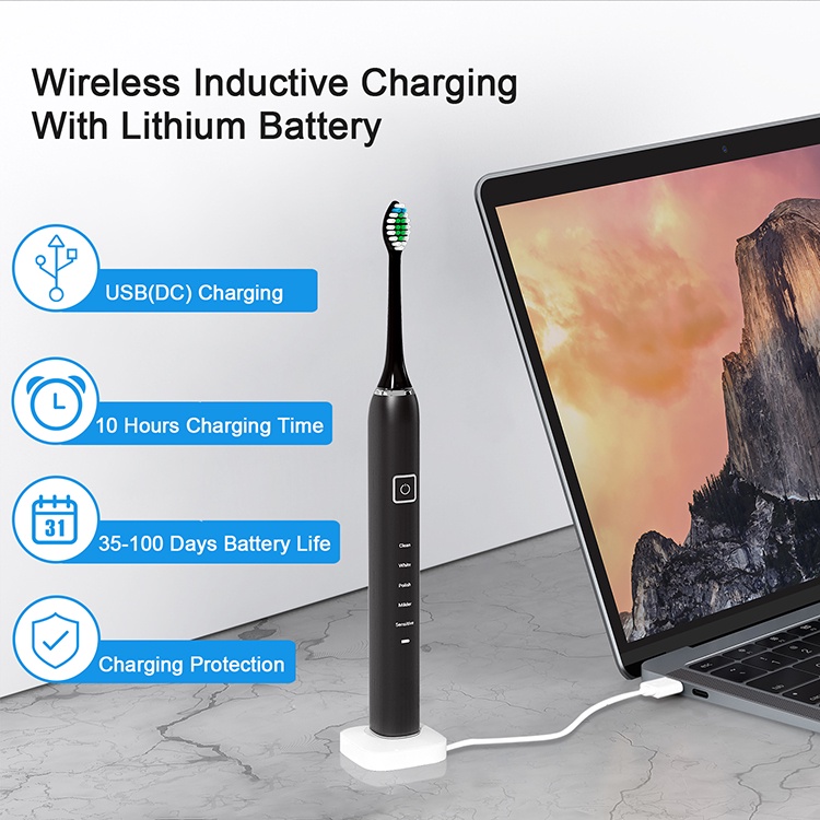 Bàn Chải Điện Sonic AE320 - phiên bản cao cấp tiêu chuẩn châu âu tặng kèm giá treo bàn chải điện