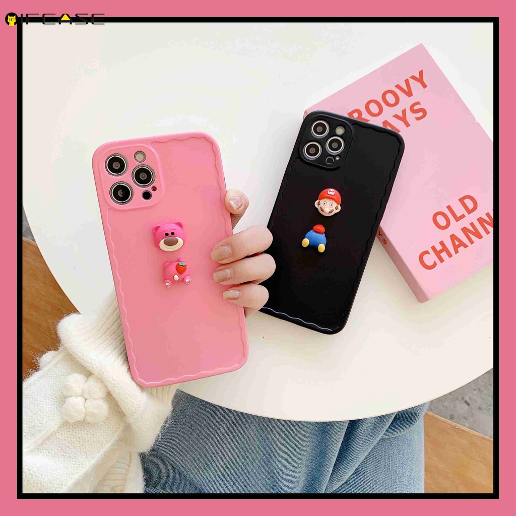 Ốp Lưng Hình Chú Gấu Đáng Yêu Cho Iphone 12 Mini 12 11 Pro Max Xs Max Xr X 7 8 Plus