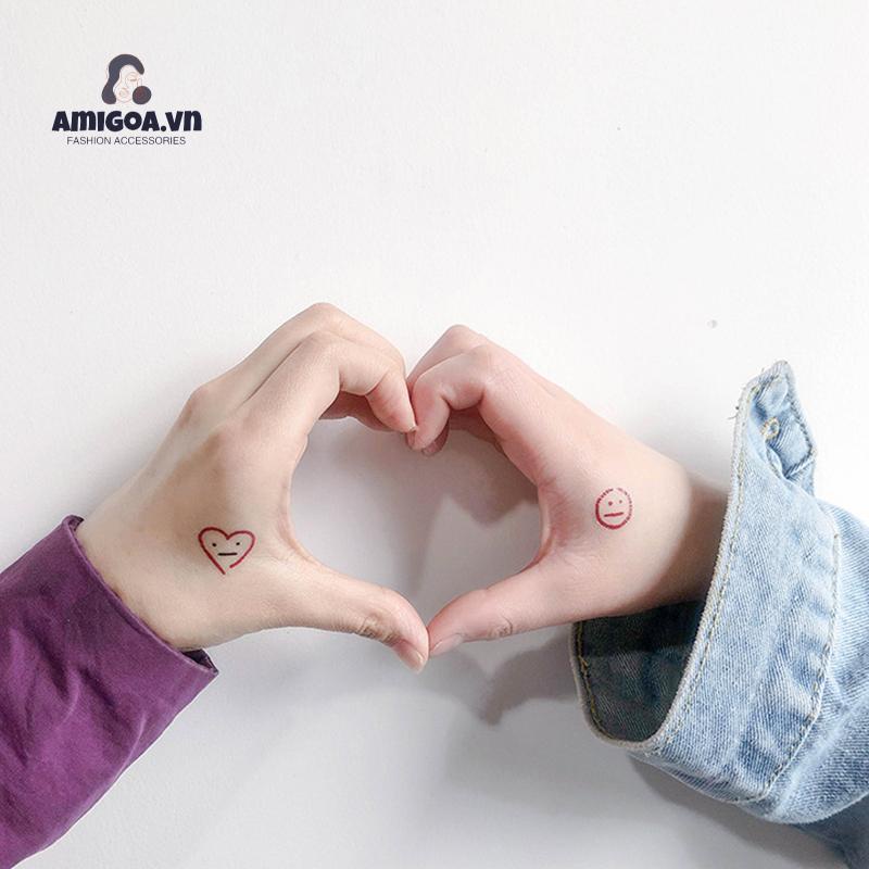 ✨✨Miếng Dán Hình Xăm Lâu Trôi Chống Thấm Nước Họa Tiết Cầu Vồng Dễ Thương