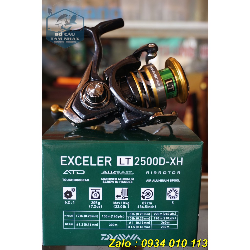 Máy câu cá Daiwa Exceler LT 2019 - Hàng chính hãng