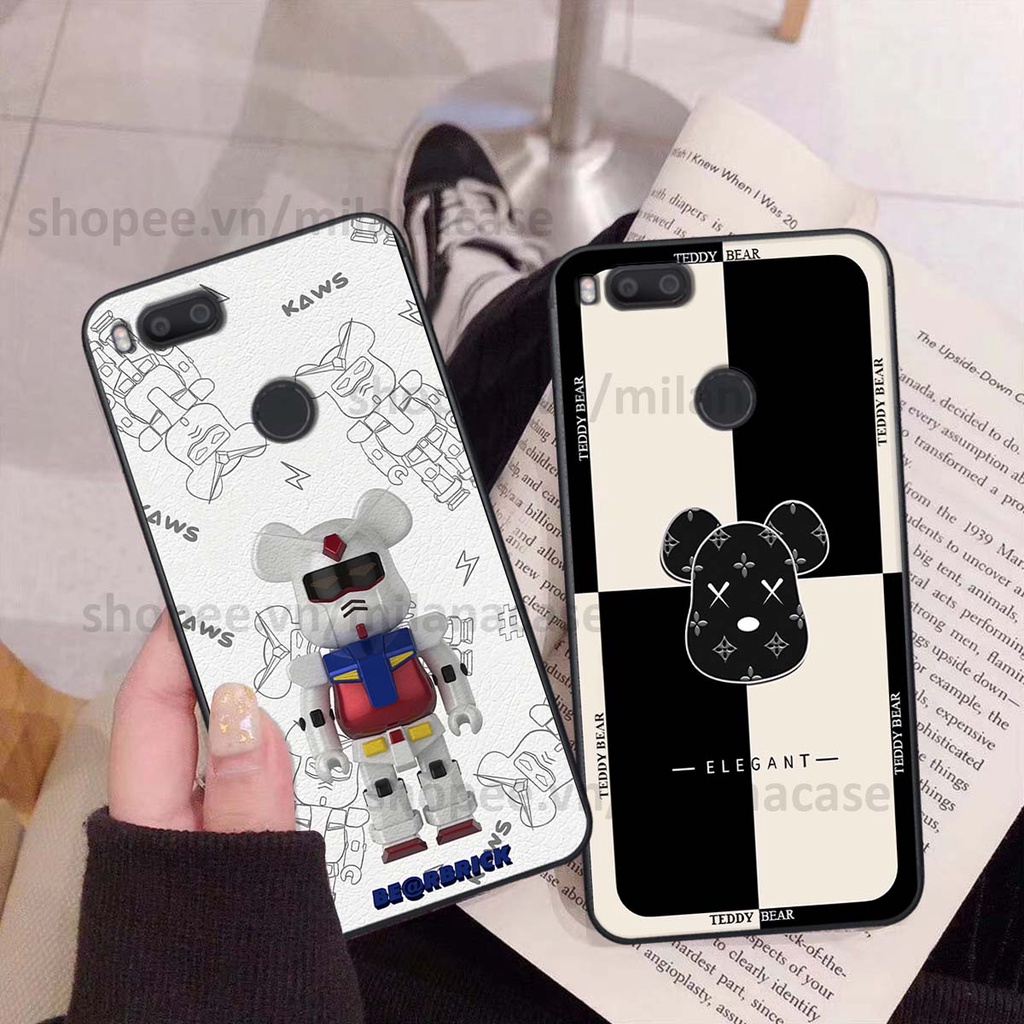 Ốp Xiaomi Mi A1 gấu be@rBrick gấu Teddy Kaws siêu đẹp, phong cách, cá tính