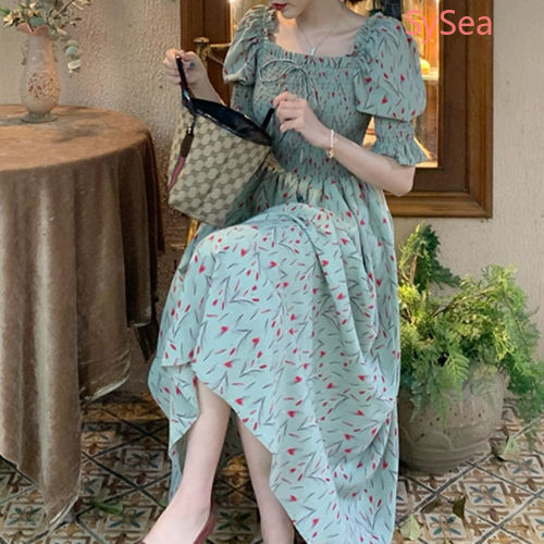 Đầm Maxi Tay Ngắn Chất Chiffon Có Size Lớn