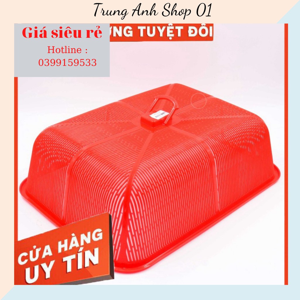 [Mã LIFEBKA5 giảm 10% tối đa 1 Triệu đơn 500k] Lồng Bàn Vuông Nhựa Việt Nhật - Lồng Bàn Vuông