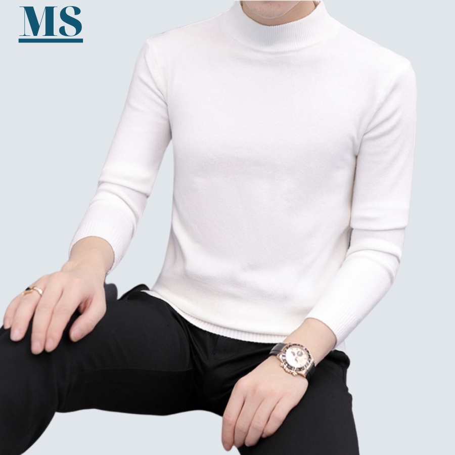 Áo len thời trang nam MENSWEAR cổ tròn dài tay chất mềm mịn, dày dặn ấm áp phong cách hàn quốc.