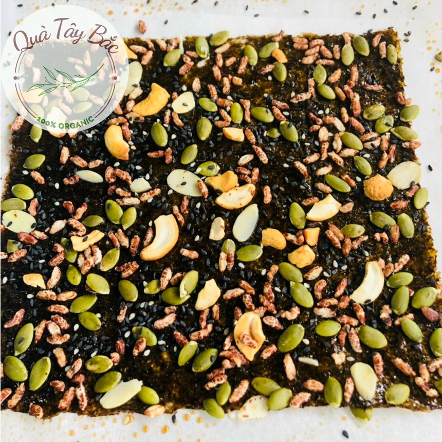 Rong biển kẹp hạt dinh dưỡng - Siêu ngon, Giòn rụm Hộp 200g