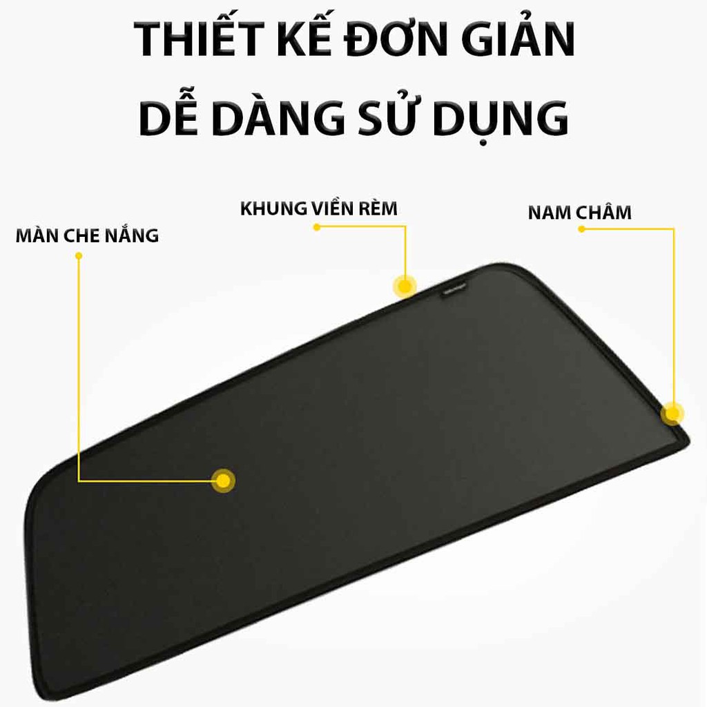 Bộ rèm che nắng HONDA CITY ô tô nam châm theo xe - Quà tặng cây thông thơm treo xe