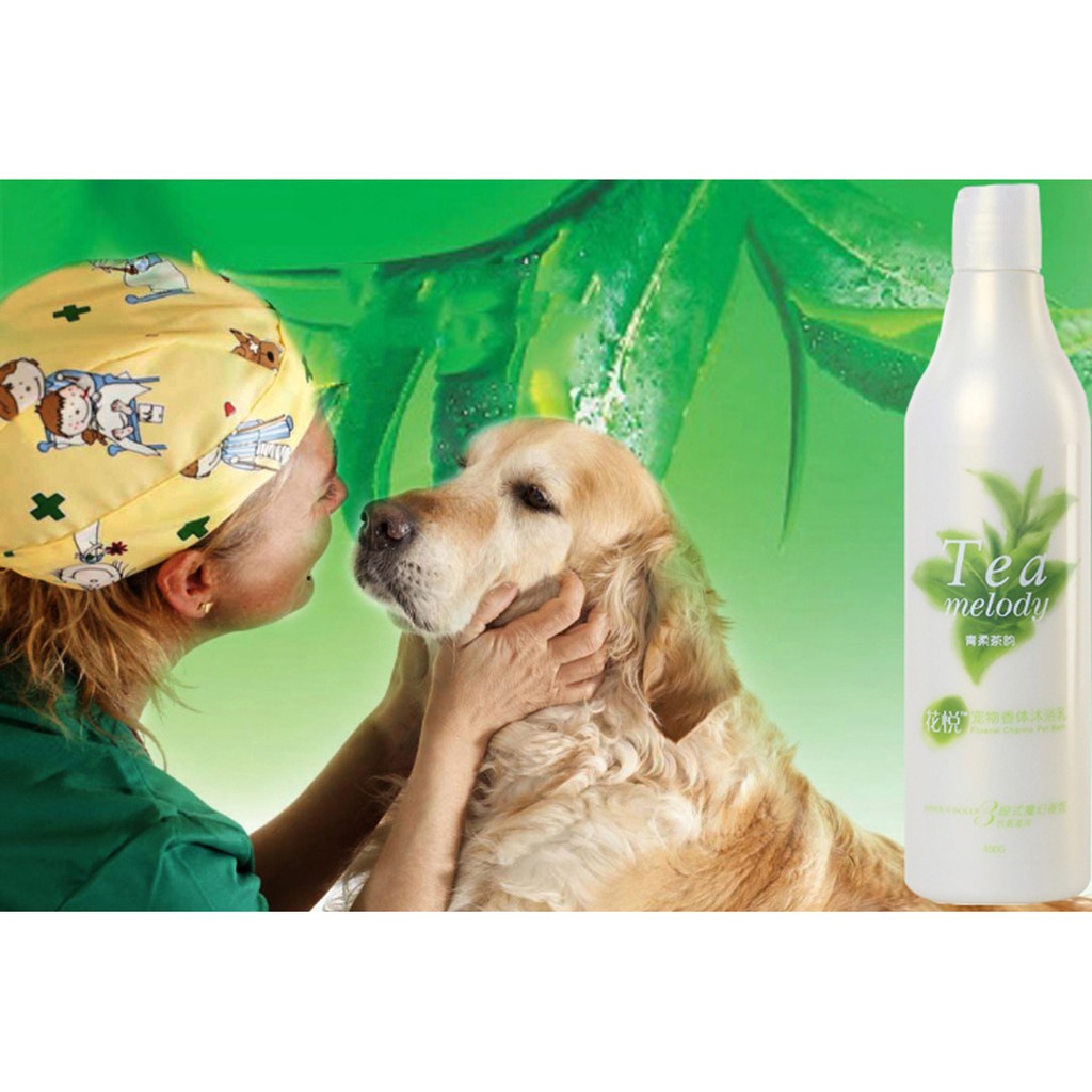 Sữa tắm / Dầu tắm Joyce&amp;Dolls hương Tea trà xanh 400ml làm mềm mượt lông, khử mùi, lưu hương thơm chuẩn SPA chó