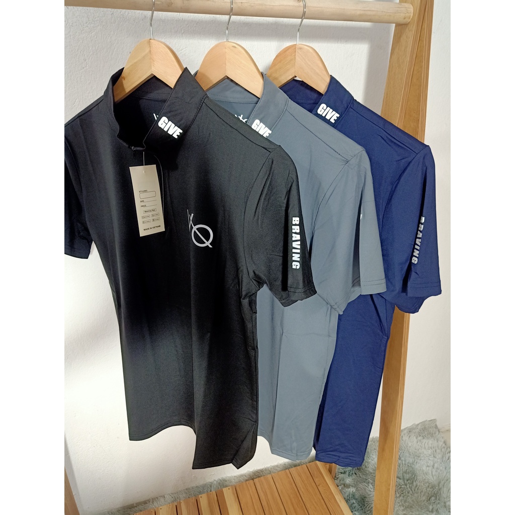 Áo VQ cổ khoá dạo phố, tập gym. | BigBuy360 - bigbuy360.vn