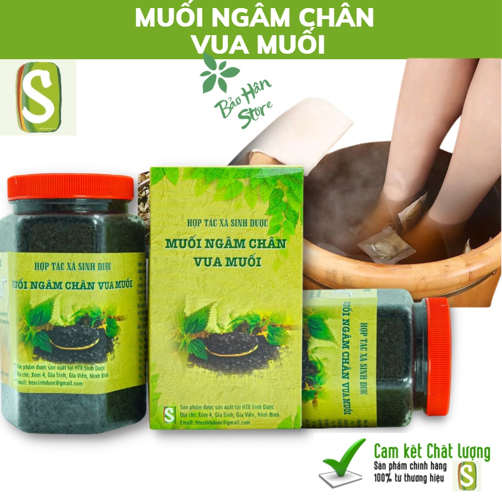 Muối Ngâm Chân Vua Muối Sinh Dược Giảm Nhức Xương Khớp Lưu Thông Khí Huyết Khử Hôi Chân Tạo Giấc Ngủ Ngon 550g