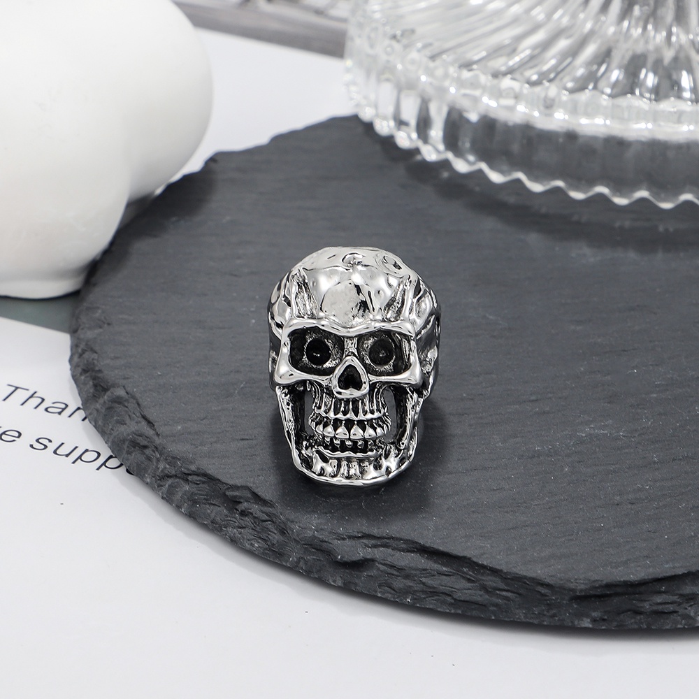Nhẫn Hình Đầu Lâu Phong Cách Gothic Thời Trang Dành Cho Nam