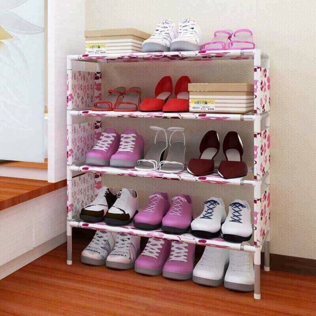Kệ giày hoa 4 tầng