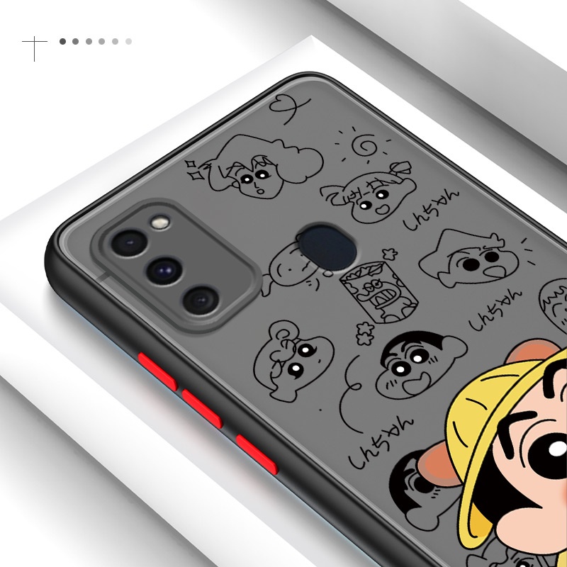Ốp Điện Thoại In Hoạt Hình Cậu Bé Bút Chì Shin-chan Cho Samsung Galaxy M51 M31 M21 M20 M12 M10 M30S M11 M62 F62 For Soft Case Phone Casing Camera Lens Protector Full Cover simple Silicone Cases mobile covers