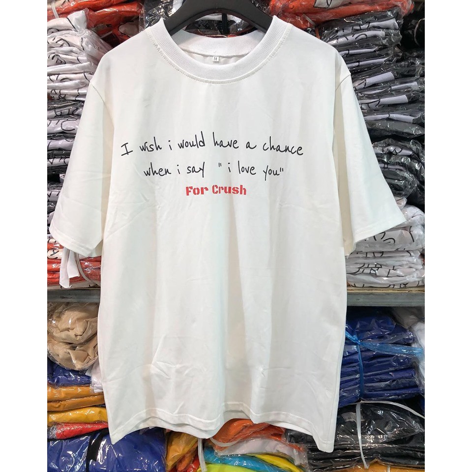 Áo thun Crush (Unisex) -TRẮNG