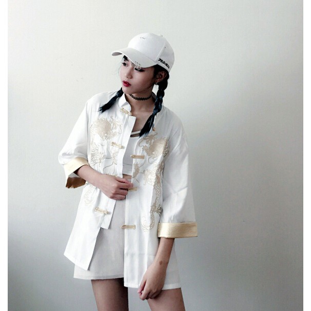 [Có Sẵn] Áo Kimono tattoo - đoản quái Kim Long | BigBuy360 - bigbuy360.vn