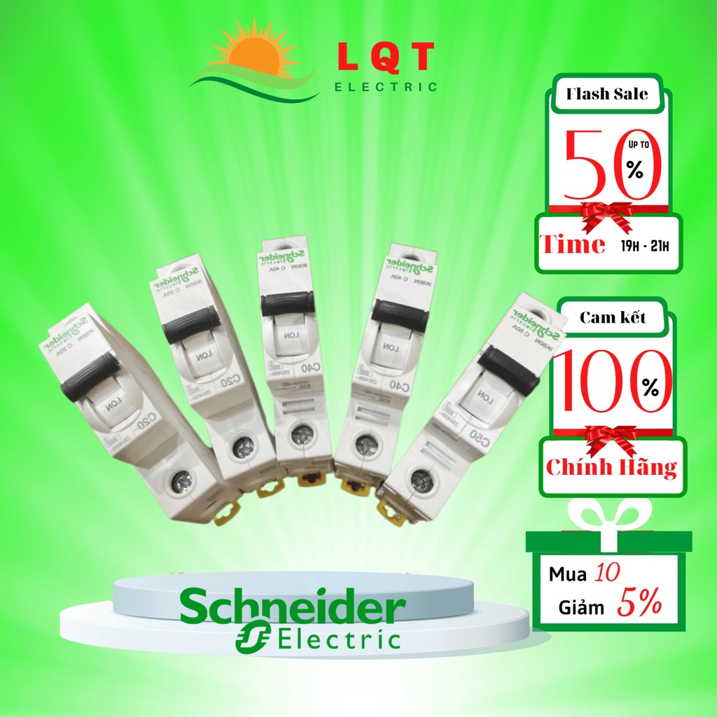 Cầu dao tự động Aptomat MCB 1P Acti9 thiết bị điện Schneider Hàng chính hãng Cao Cấp