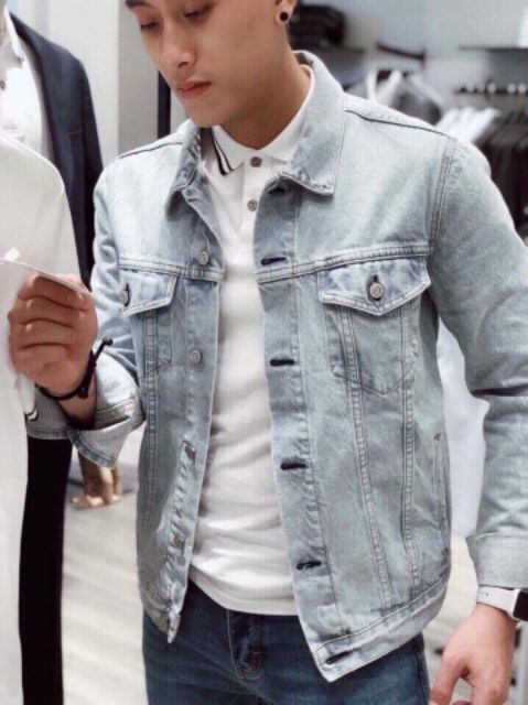Áo khoác jean nam cao cấp Wawa form chuẩn cho quý anh sang trọng, Mua Ngay