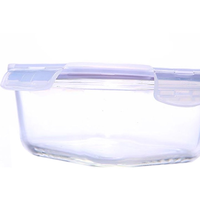 Set 3 hộp thủy tinh vuông Lock&amp;Lock LLG214 500ml