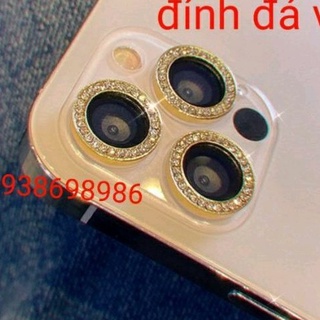 bộ dán camera đính đá vàng iphone 13 pro max,13,13 pro,12 pro max/12/12 pro/11 pro max/11/11 pro lấp lánh siêu đẹp