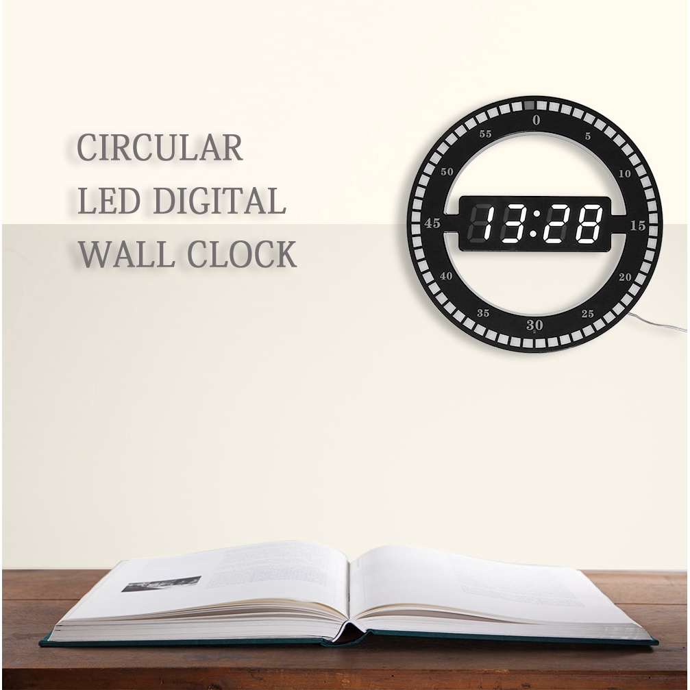 Đồng hồ đèn LED treo tường độc đáo hiện đại