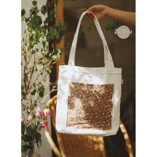 TÚI TOTE HANDMADE HỌA TIẾT VINTAGE ảnh shop tự chụp