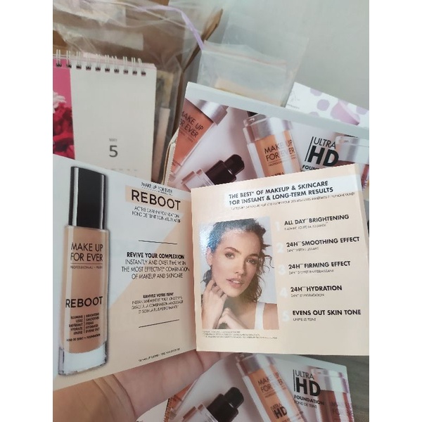 [Makeup Forever]Set 4 kem Nền Dưỡng Giúp Da Đẹp Ngay Tức Thì Sample Make up forever Reboot