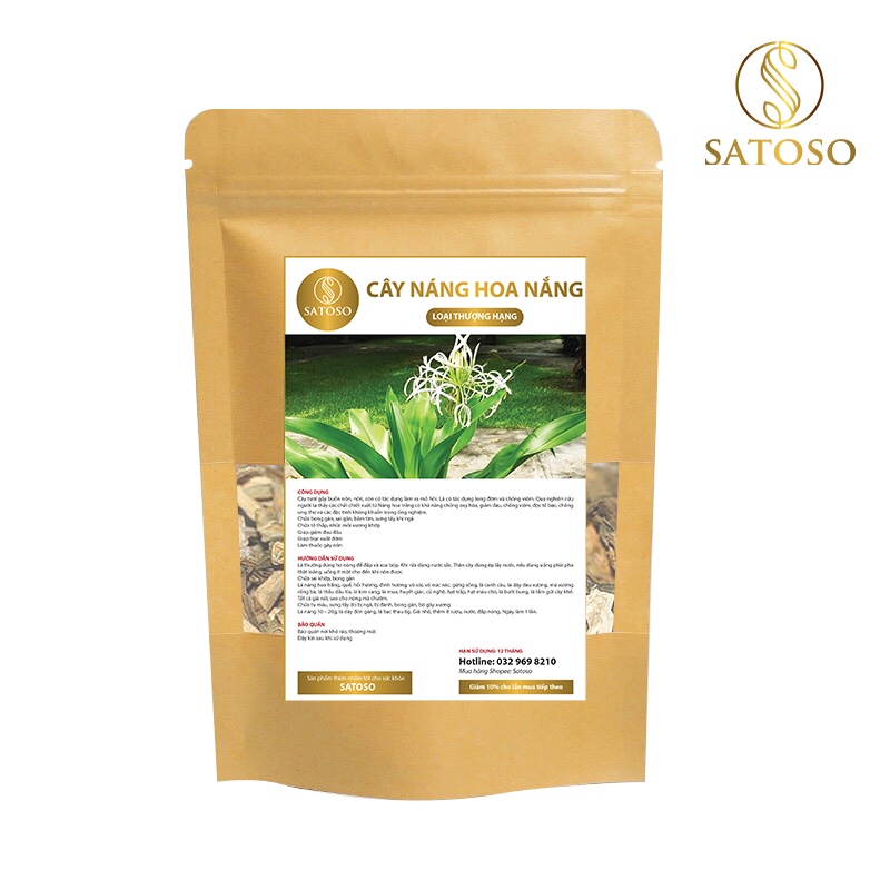 Cây náng hoa trắng khô tốt cho người phì đại tiền liệt tuyến SATOSO 1kg SA90