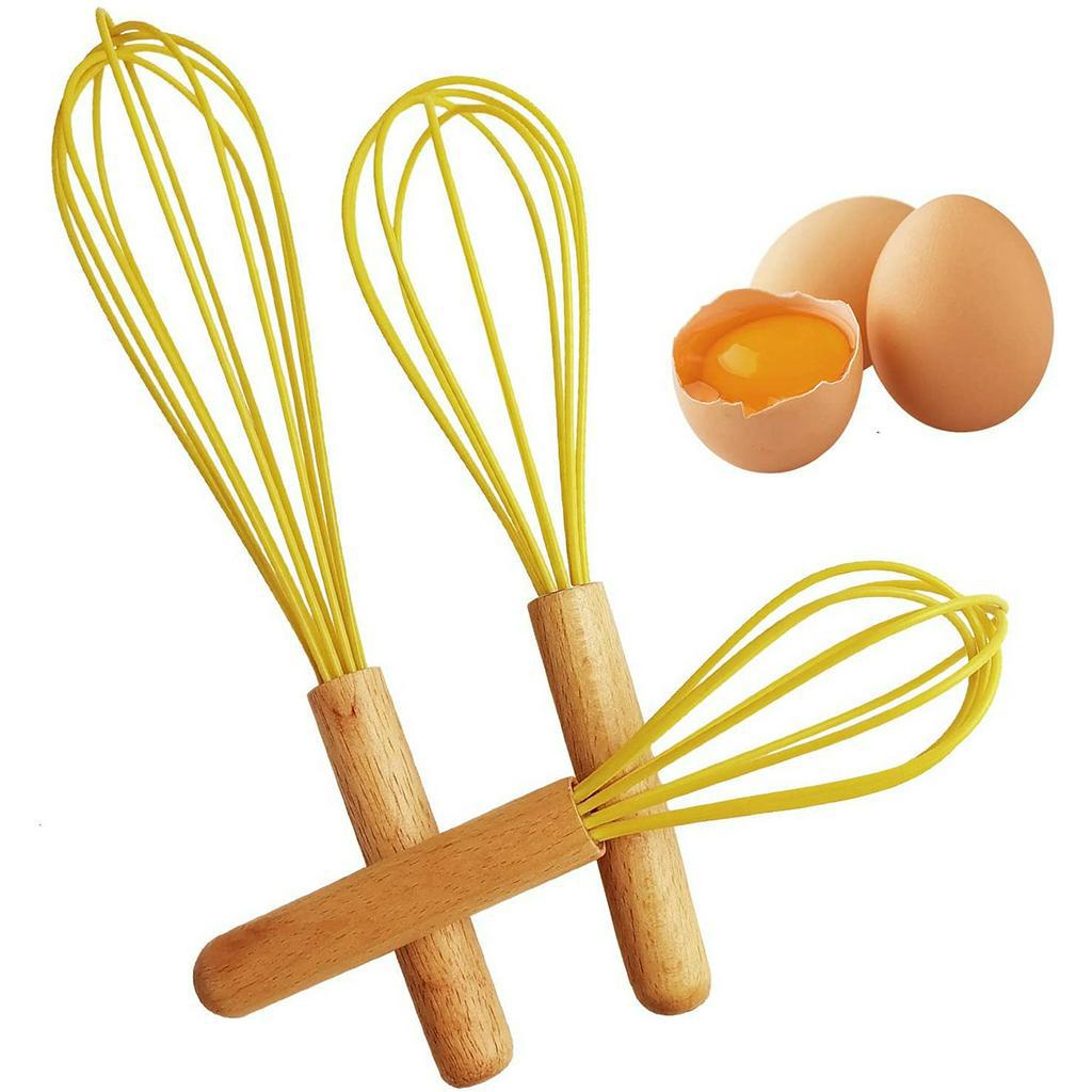 Dụng cụ đánh trứng tay cầm gỗ chất lượng cao