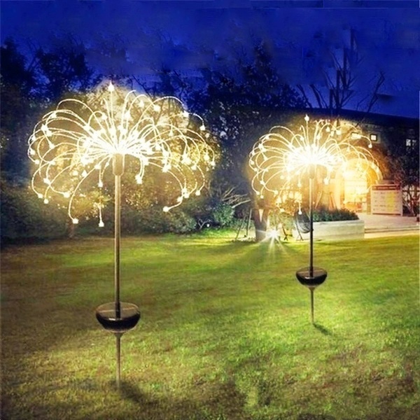150/120/90 LED nđèn năng lượng mặt trời sân vườn ánh sáng pháo hoa vụ nổ hình ngôi sao cho sân vườn lối đi trang trí nhà