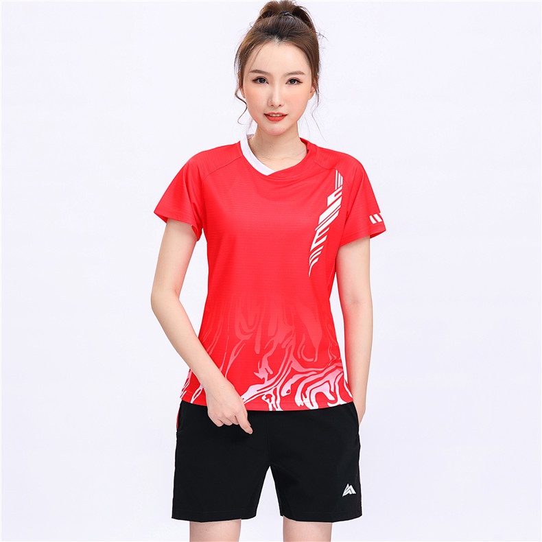 Bộ Đồ Thể Thao Tay Ngắn Thoáng Khí Nhanh Khô Thời Trang Mùa Hè Cho Nam Và Nữ