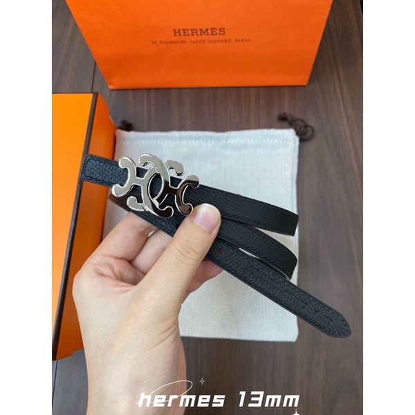 Thắt lưng thời trang nữ thương hiệu cao cấp Hermes HM Mini Constance da thật nhập khẩu nhiều màu