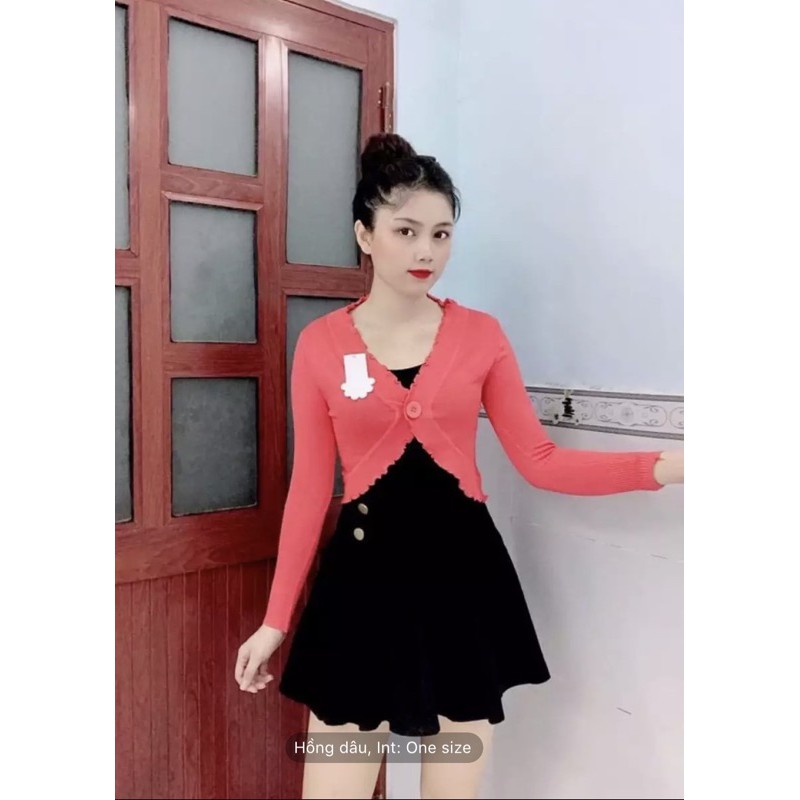 ÁO KHOÁC LEN KHỈ 1 NÚT 125k | BigBuy360 - bigbuy360.vn