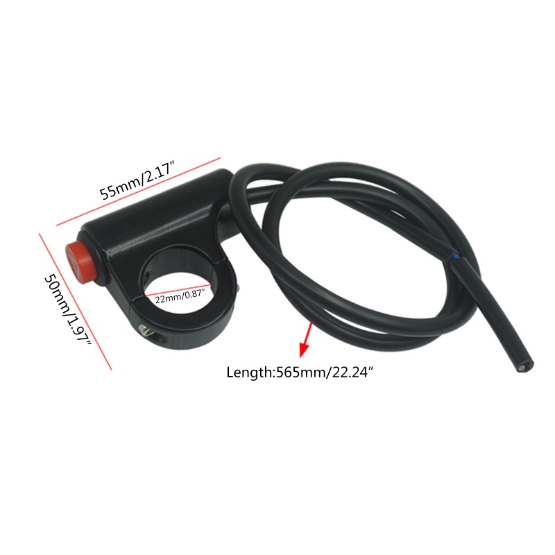 SUN Motorcycle Switch Hazard Light Switch Button Double Flash Warning Universal